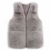 Áo khoác lông nữ dáng dài giữa mùa thu đông 2022 mới giả vest lông cáo giả áo khoác lông thú trẻ trung