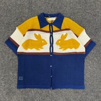 Трикотажная футболка polo, в американском стиле, 90 года, изысканный стиль, короткий рукав