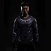 Marvel Superhero Đen Leopard Vớ Thể Dục Thể Thao đàn hồi Cao Nhanh Chóng làm khô Dài tay Nam Cosplay Costume T-Shirt quần áo đi tập gym nữ Quần áo tập thể hình