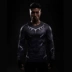 Marvel Superhero Đen Leopard Vớ Thể Dục Thể Thao đàn hồi Cao Nhanh Chóng làm khô Dài tay Nam Cosplay Costume T-Shirt áo gym nữ Quần áo tập thể hình