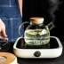 Sheri borosilicate thủy tinh chịu nhiệt công suất lớn chống cháy nổ lọc ấm trà ấm trà hoa trà ấm trà bộ có thể được mở lửa