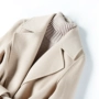 Áo chống rét mùa thu và mùa đông Áo len hai mặt Phiên bản Hàn Quốc tự canh tác trong phần dài của áo len cashmere của phụ nữ - Áo Hàn Quốc áo khoác dạ ngắn nữ hàn quốc