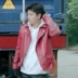 Đẩy tay Jia Nailiang Liu Qingyang cùng áo khoác da PU màu đỏ đẹp trai siêu hot 2019 mới - Quần áo lông thú Quần áo lông thú