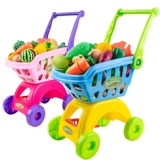 Детская корзина для покупок, машина, комплект для мальчиков, семейная фруктовая коляска для разрезания