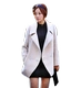 Mùa thu và mùa đông áo khoác len mới của phụ nữ mỏng trong phần dài của áo khoác mùa đông Hàn Quốc áo khoác trắng - Áo khoác dài Áo khoác dài