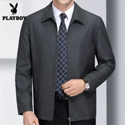 Áo khoác nam chính hãng Playboy trung niên mùa xuân và mùa thu Áo khoác lửng mỏng thường dành cho nam