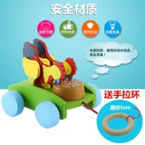 Машина для раннего возраста для мальчиков и девочек, хваталка со шнуром, игрушка, 1-2-3 лет
