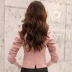 Xuân 2019 áo khoác da mới cho nữ eo nhỏ nữ phiên bản Hàn Quốc của phần ngắn là quần áo da xe máy pu mỏng - Quần áo da áo da bò xịn Quần áo da