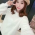 2018 mới mùa xuân phụ nữ áo len của phụ nữ đầu đoạn ngắn lỏng Hàn Quốc phiên bản của hoang dã dài tay áo sơ mi là thời trang mỏng