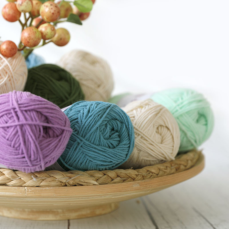 Xuefeier Meng Doll 4 strands of milk cotton thread handmade diy crochet doll combed cotton thread baby wool ball
