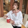Phiên bản Hàn Quốc của mùa thu 2018 lỏng mới khâu lưới ren trùm đầu lỏng lẻo cô gái lạ áo len nữ đầm dài qua gối cho tuổi trung niên