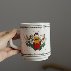 Кружка endless stars 法式60年代复古风格陶瓷马克杯郁金香野树莓咖啡杯