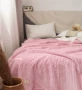 ins Bắc Âu dày cashmere chăn ngủ trưa chăn cô gái trái tim màu hồng sofa chăn giường bìa mền giải trí - Ném / Chăn mền nhung tuyết