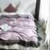 Summer in Bắc Âu ren dệt kim mỏng máy lạnh nap chăn mền sofa bọc mền giải trí mùa hè đơn hoặc kép - Ném / Chăn chăn lông siêu nhẹ Ném / Chăn