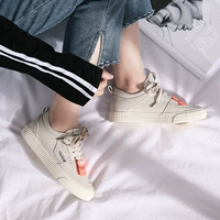 2018 giày vải mới giày nữ phiên bản Hàn Quốc của sinh viên ulzzang Giày thể thao Harajuku giày trắng hoang dã giày sneaker nữ hot trend 2021