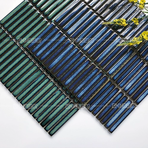 Мозаичный кирпичный кирпич седьмой старый магазин более 20 цветов зеленой длинной керамической мозаичной плитка плитка для ванной комнаты