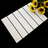 Простая белая длинная мозаичная кухня туалет ванная комната ванная комната кирпич