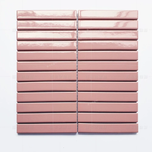 Розовая длинная полоса мозаика для девочки для ванной комнаты настенные плитки интернет -магазин магазин знаменитостей