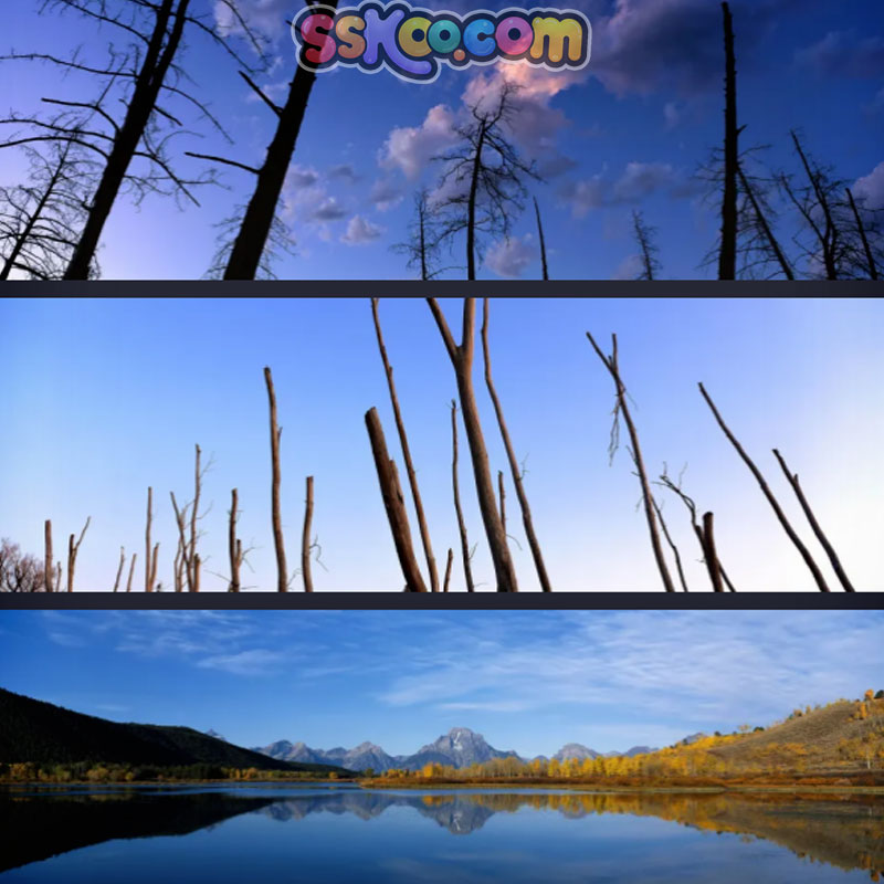 四季天空场景全景插图照片风景壁纸高清4K摄影图片设计背景素材