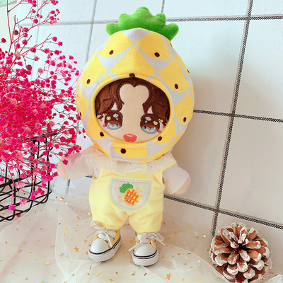 taobao agent Spot pineapple hats Belt pants 20 cm set 20cm doll cloth doll love bean star doll clothing