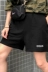 Mùa hè Hàn Quốc INS Harajuku BF gió hoang dã đơn giản in thư lỏng giản dị nam giới và phụ nữ sinh viên đan quần short quần sooc nhung Quần short