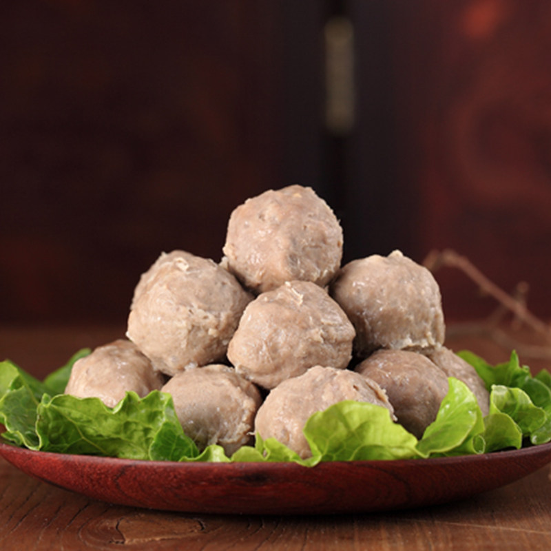 美鲜森潮汕手打牛肉丸牛筋丸潮州汕头纯手工火锅配菜550克每包