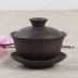 Yi Ore Mine Purple Sand Bowl Bộ trà Kung Fu Bộ trà Ba bát Ba ly Jing Tea Cup Bộ ấm trà lớn bình pha trà giữ nhiệt lock&lock Trà sứ