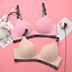 Châu âu và Mỹ Thoải Mái Siêu mỏng Không Có Thép Vòng Tam Giác Cup Glossy Bra Ngực Lớn Nhỏ Liền Mạch Bikini Đồ Lót của Phụ Nữ Bikini