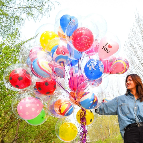 Creative Net Red Bobo Ball Plaza Street Sale Code Scanning Code Devicestion Micro Business Push на небольшом подарочном шаре двойной слой