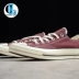 Converse 1970s Converse Samsung tiêu chuẩn rượu vang đỏ thấp để giúp giày vải cao 162059C 162051C
