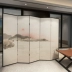 Mới phong cách Trung Quốc gỗ rắn màn hình trang trí vách ngăn hiên phòng khách phòng ngủ phòng trà chặn gấp màn hình di động gấp màn hình - Màn hình / Cửa sổ