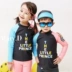 Hàn Quốc chia trẻ em đồ bơi nam và nữ quần dài tay mùa hè kem chống nắng sinh viên nhanh chóng làm khô wetsuit suối nước nóng đồ bơi