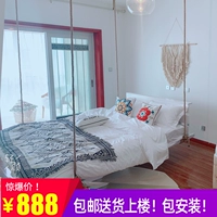 Интернет -знаменитость творческий гамак дуйин, та же самая кровать и завтрак, железо Qianqian, двойная кровать, простая подвесная встряхая кровать