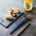 Đũa inox phong cách Nhật Bản 304 khuôn nhà bằng chứng sáng tạo chỉ nhanh bộ đồ ăn gia dụng trẻ em một người một màu 1 đôi - Đồ ăn tối