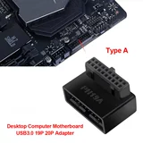 Адаптер заголовка USB USB 3.0 19p/20p 90 градусов Адаптер ПК Главный