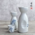 Trải qua rượu sake màu trắng nồi rượu vang Nhà hàng khách sạn Rượu vang ấm Rượu thủy tinh nhỏ gốm sứ Nhật Bản - Rượu vang