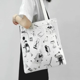 木与石 Оригинальная модная сумка на одно плечо, хлопковый шоппер
