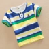 Quần áo trẻ em cậu bé ngắn tay T-Shirt trẻ em mùa hè 2018 new cotton boy nửa tay trẻ em lớn của vòng cổ sọc T-Shirt đồ trẻ em Áo thun