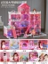 Huang Jue Barbie giấc mơ biệt thự khu nhà phù hợp với cô gái sinh nhật món quà đồ chơi trẻ em lâu đài công chúa Đồ chơi búp bê