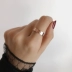 Hàn quốc net vòng màu đỏ thời trang hipster cường điệu vòng nữ ngón tay trỏ vòng vòng bầu không khí titanium thép đuôi nhẫn không phai