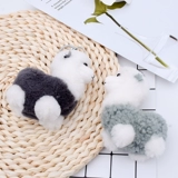 Милая альпака, подвеска, брелок, плюшевая игрушка, кукла, из натуральной кожи