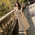 Áo khoác nữ phổ biến dài phần trên đầu gối 2018 mùa đông mới phiên bản Hàn Quốc của áo khoác len gió Hepburn lỏng lẻo nữ mùa thu đông