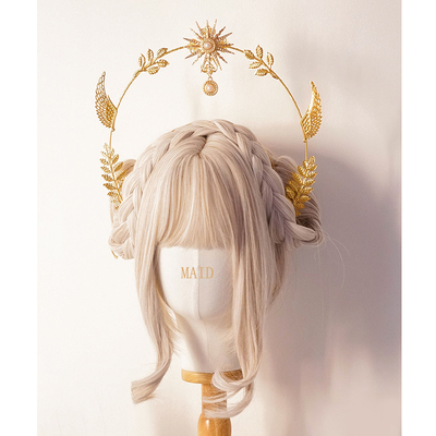 taobao agent [MAID] The Virgin Lolita original hand -made hair accessories light gorgeous flowers and abort