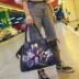 Túi du lịch khoảng cách ngắn nữ huy hiệu nam graffiti túi nữ duffel túi oxford túi thể dục dung lượng lớn túi xách