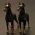 Mô hình đồ chơi mô phỏng động vật lớn dành cho trẻ em Wangxingren Dogs German Doberman Doberman Dogs Chó bảo vệ - Đồ chơi gia đình