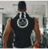Cơ bắp anh em đội mũ trùm đầu thể thao áo len vest nam 2018 mùa hè mới thường chạy đào tạo vest thể dục áo khoác gió thể thao nam Áo thể thao