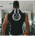 Cơ bắp anh em đội mũ trùm đầu thể thao áo len vest nam 2018 mùa hè mới thường chạy đào tạo vest thể dục áo khoác yonex chính hãng Áo thể thao