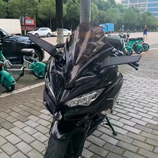 Углеродного волокна бумаги 适用于kawasaki ninja400/650/300 改装铝合金破风刀定风翼后视镜