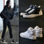 Giày cao gót nữ 2018 mới mùa thu phiên bản Hàn Quốc của những đôi giày nhỏ màu trắng hoang dã giày thể thao nữ adidas