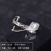 S925 sterling bạc nhẫn trống hỗ trợ nhẫn hỗ trợ 7 8 hạt chuyển hỗ trợ nhẫn trực tiếp - Nhẫn nhẫn cưới đẹp Nhẫn